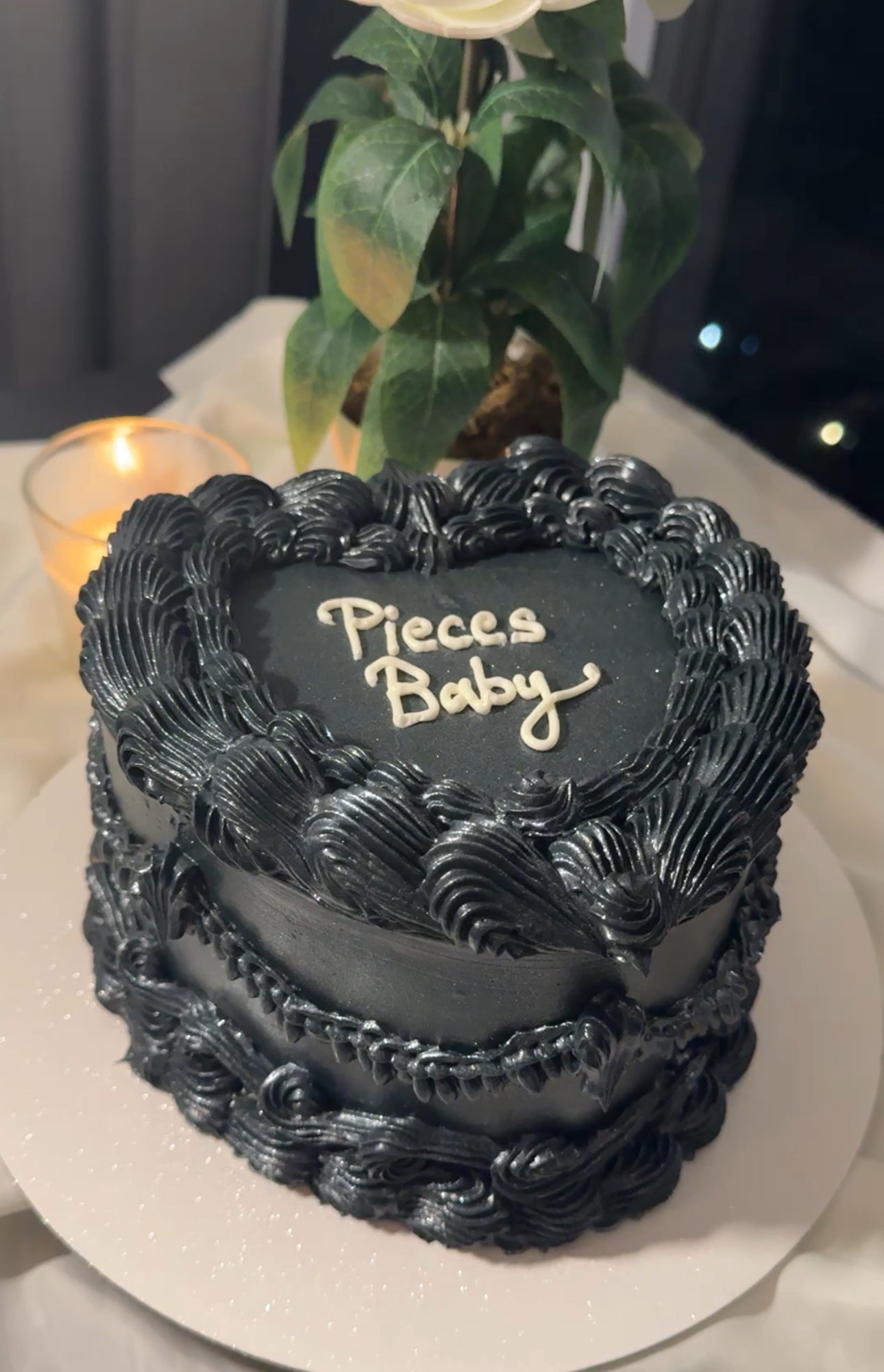 Black Heart Cake