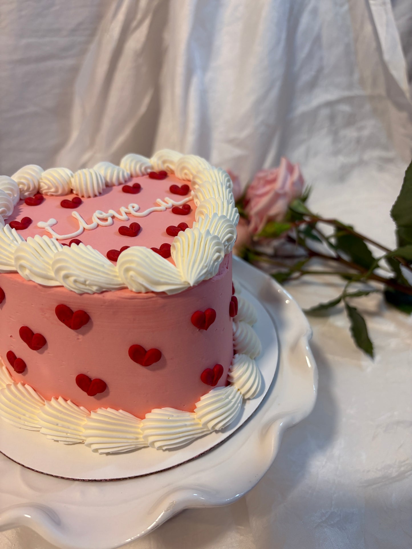 Love Heart Valentine's Bento Cake
