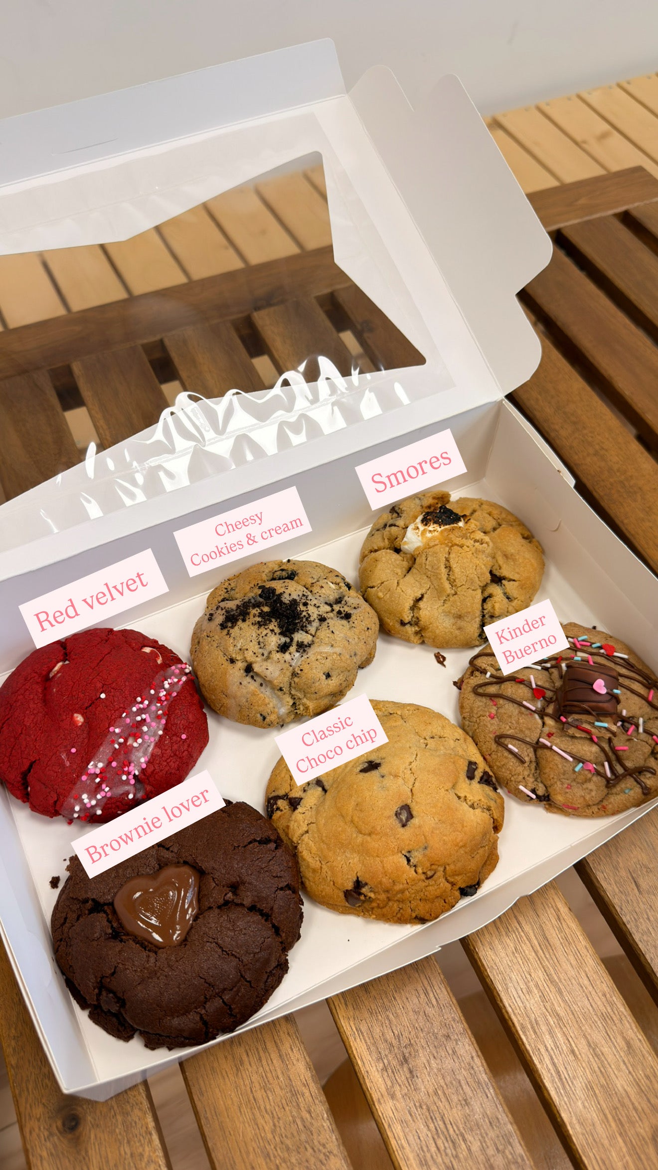 Valentines Cookies Gift Box [Pack of 6]