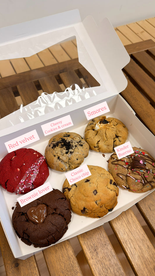 Valentines Cookies Gift Box [Pack of 6]