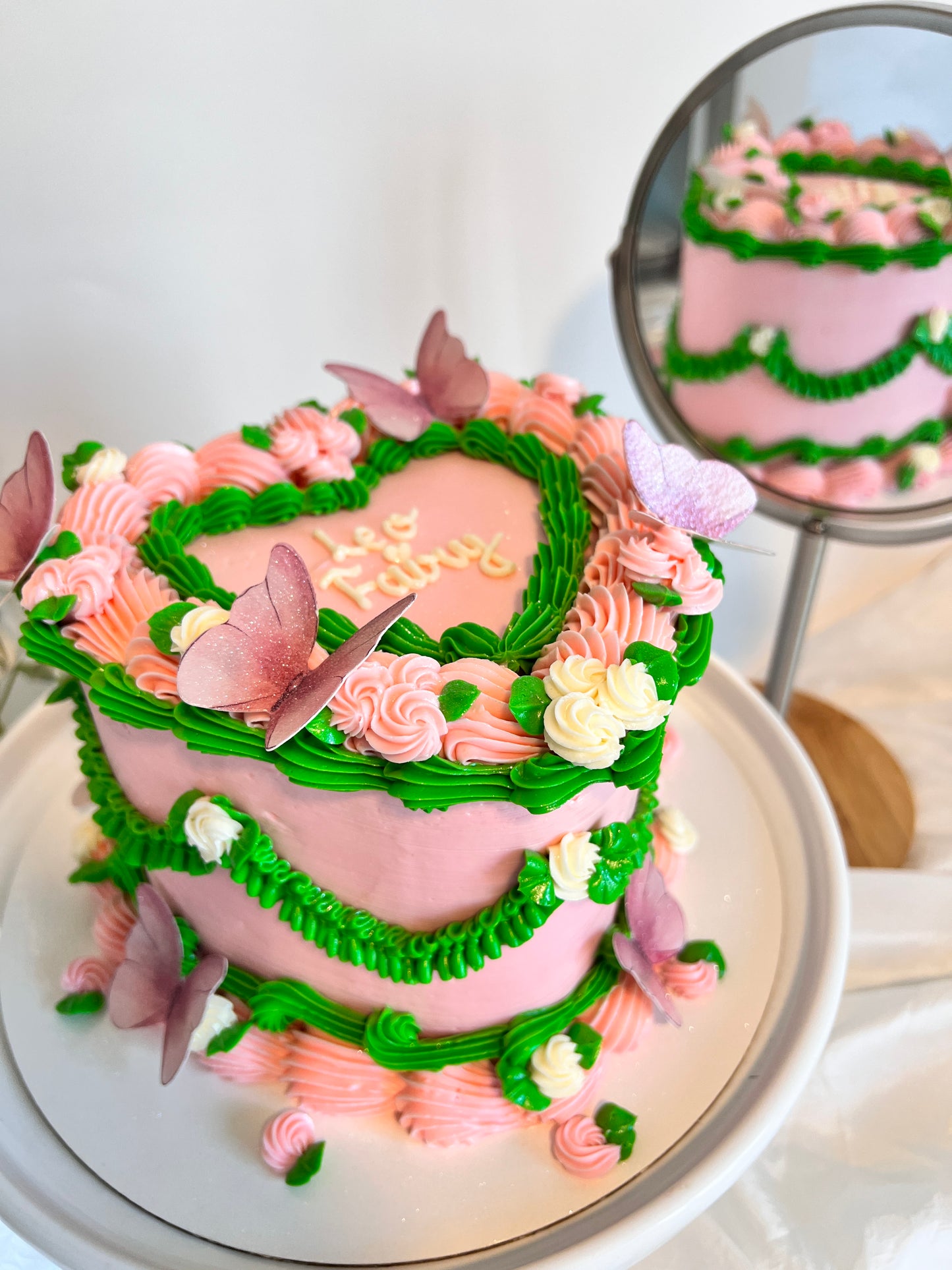 Garden Heart Cake