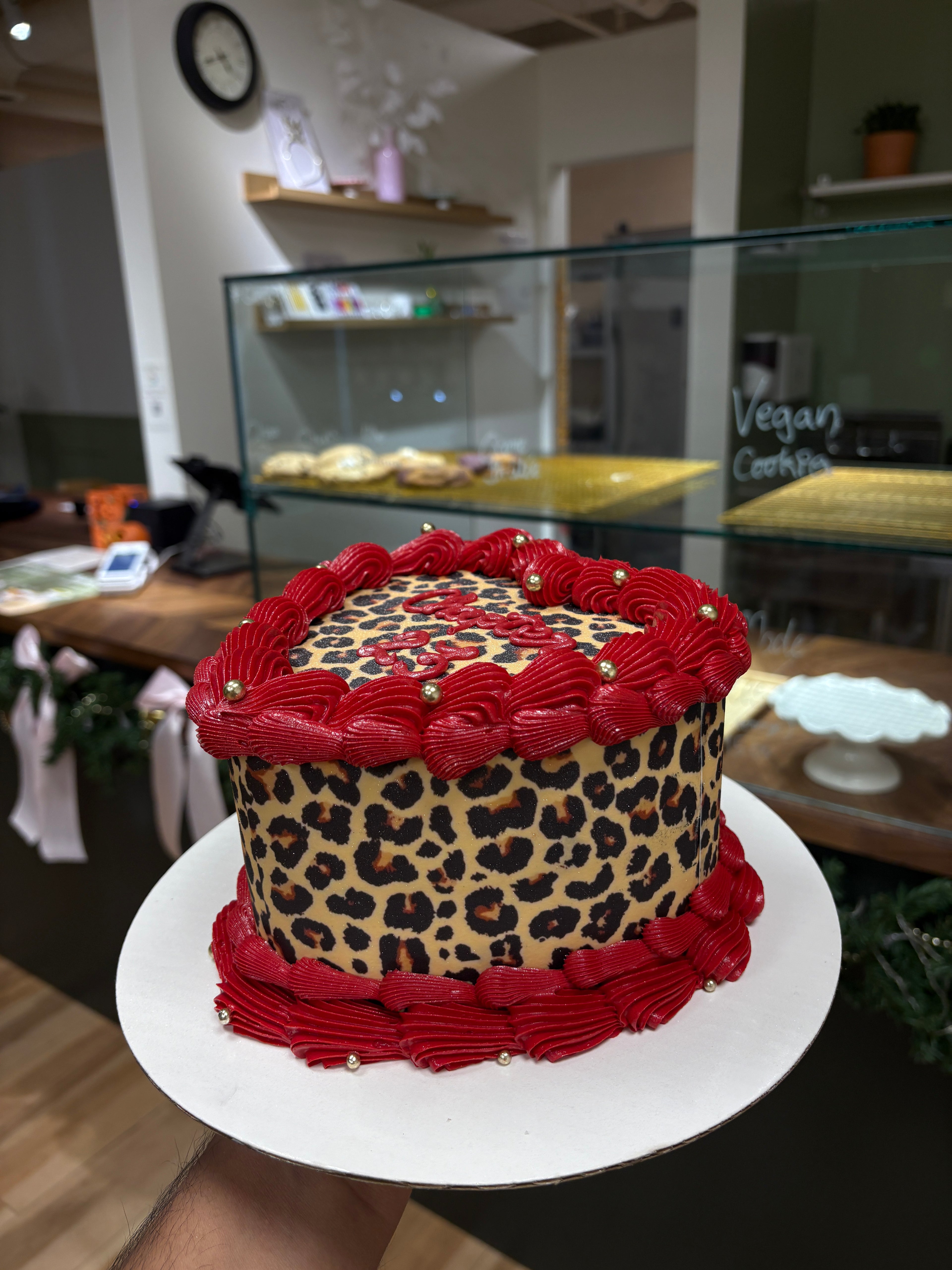 Cheetah print Cake