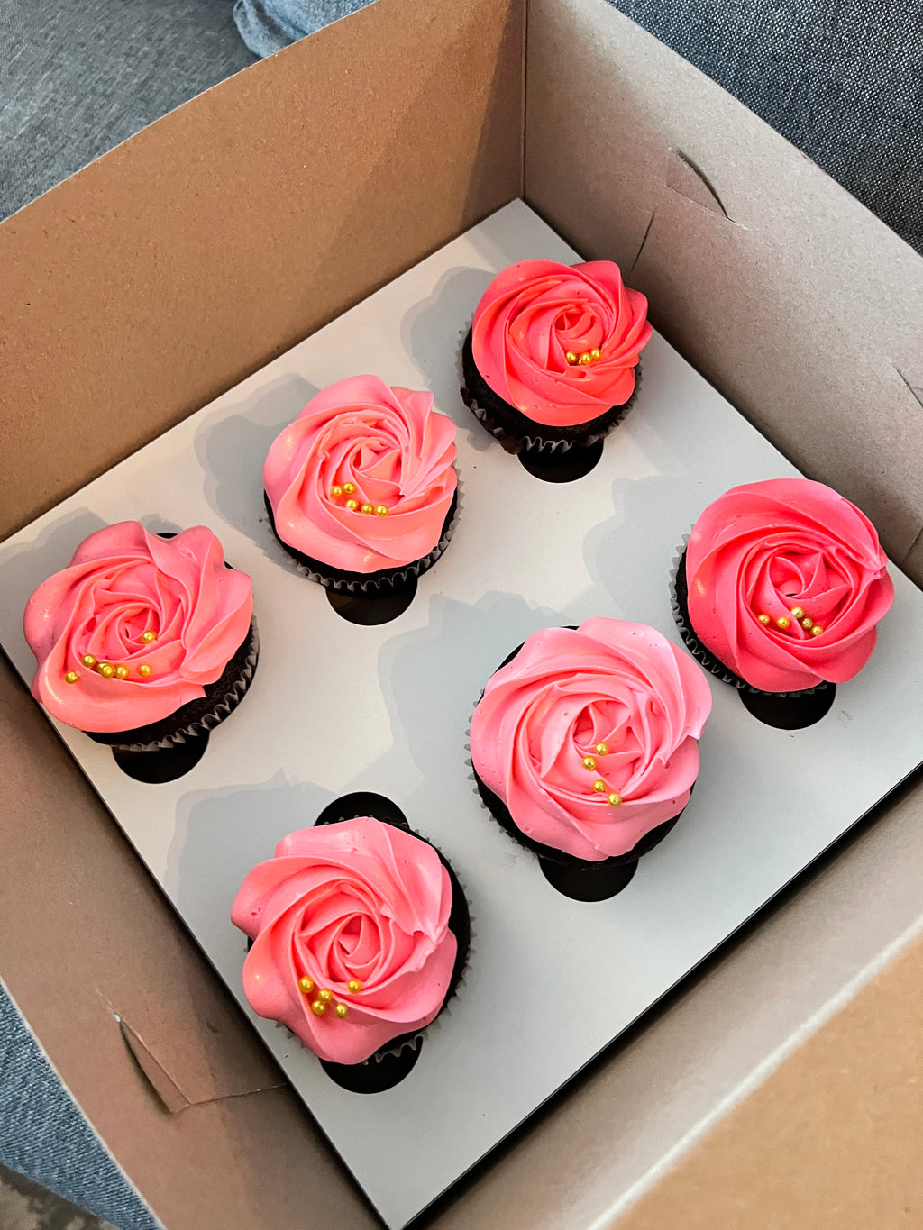 Fresh Design Cupcakes [Rose Floral]