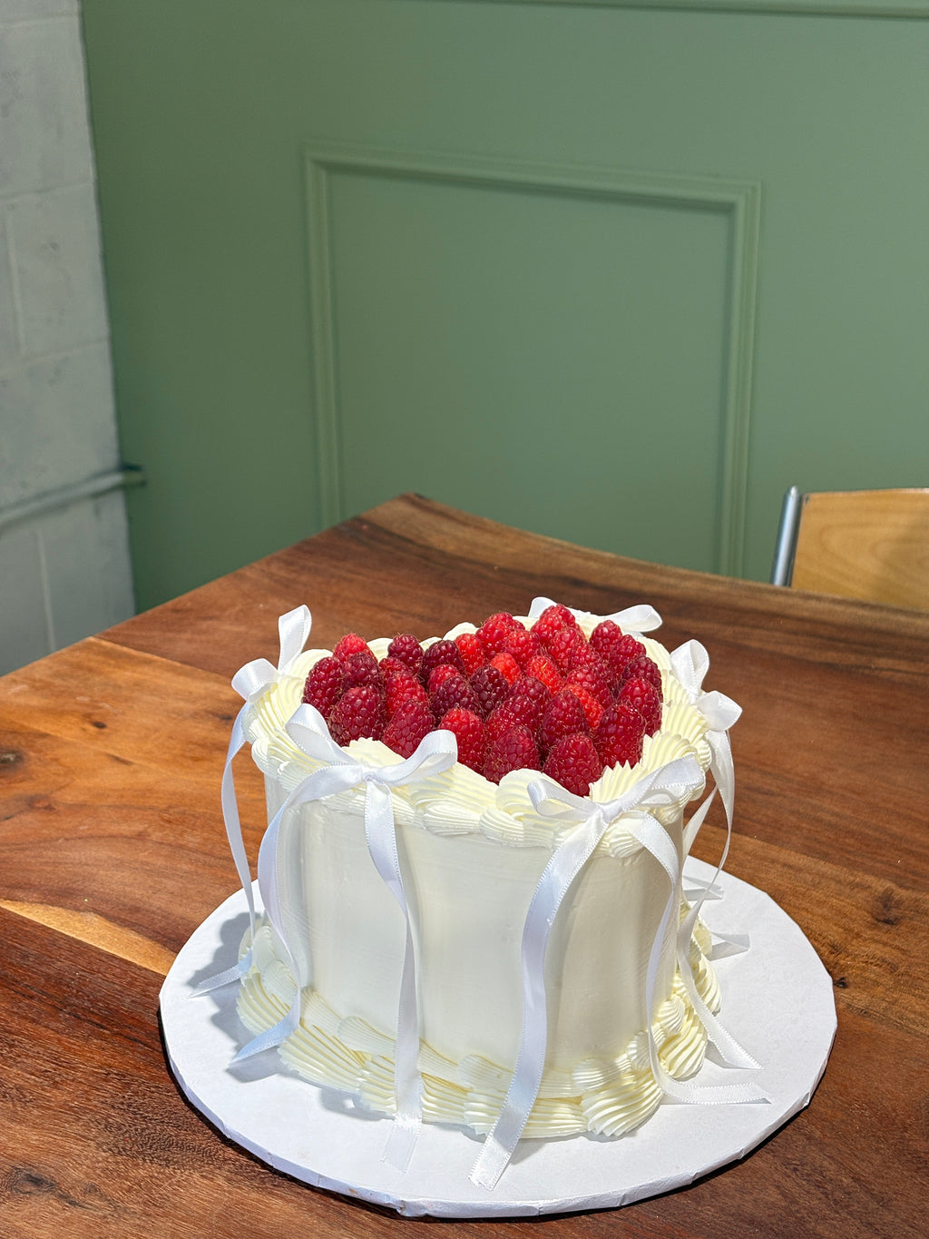 Raspberry Heart Cake