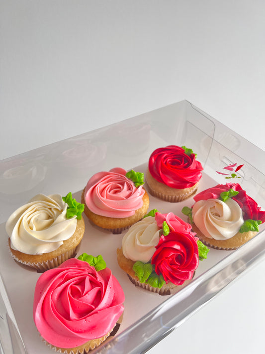 Fresh Design Cupcakes [Rose Floral]