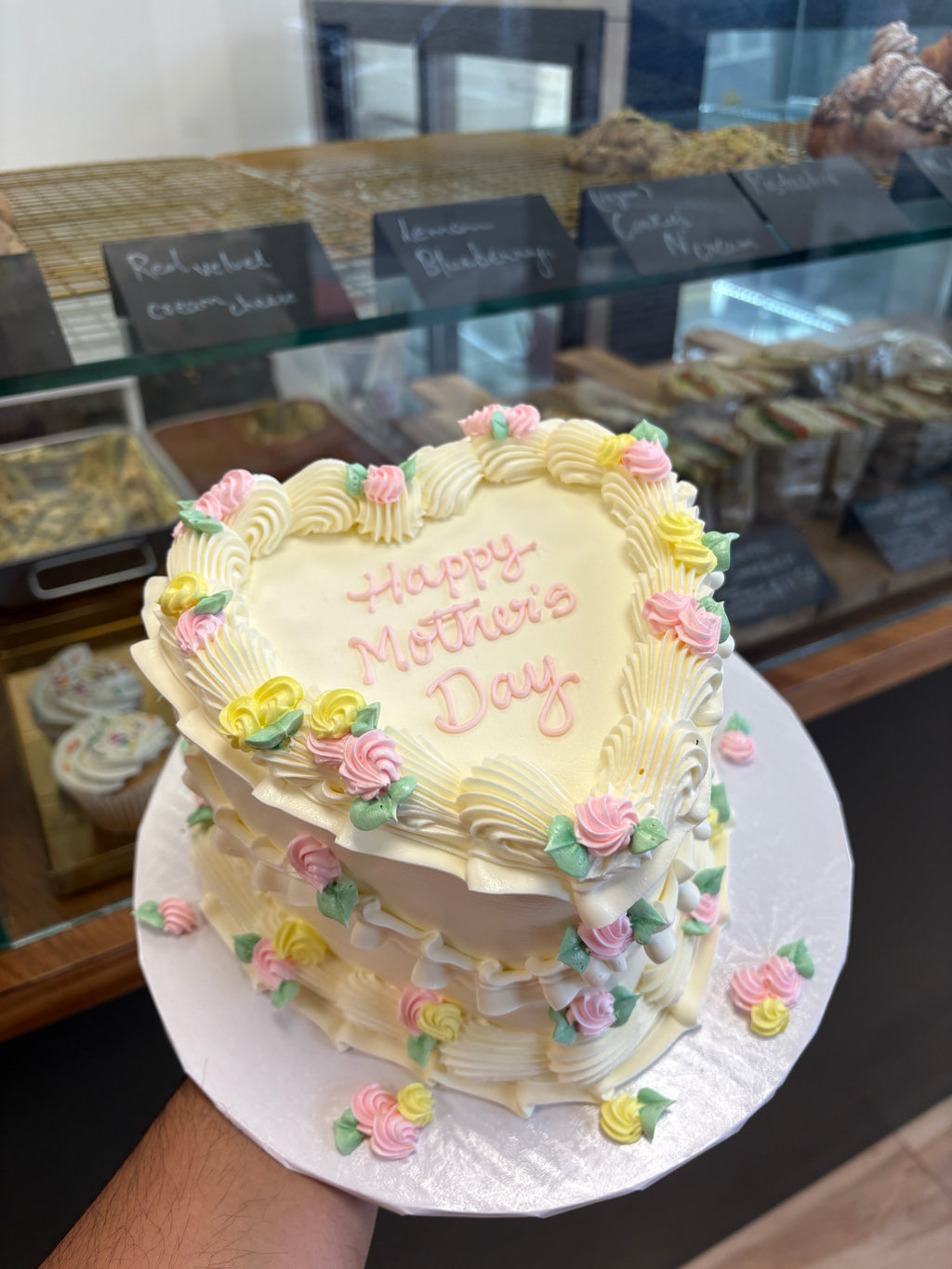Mothers Day Heart cake
