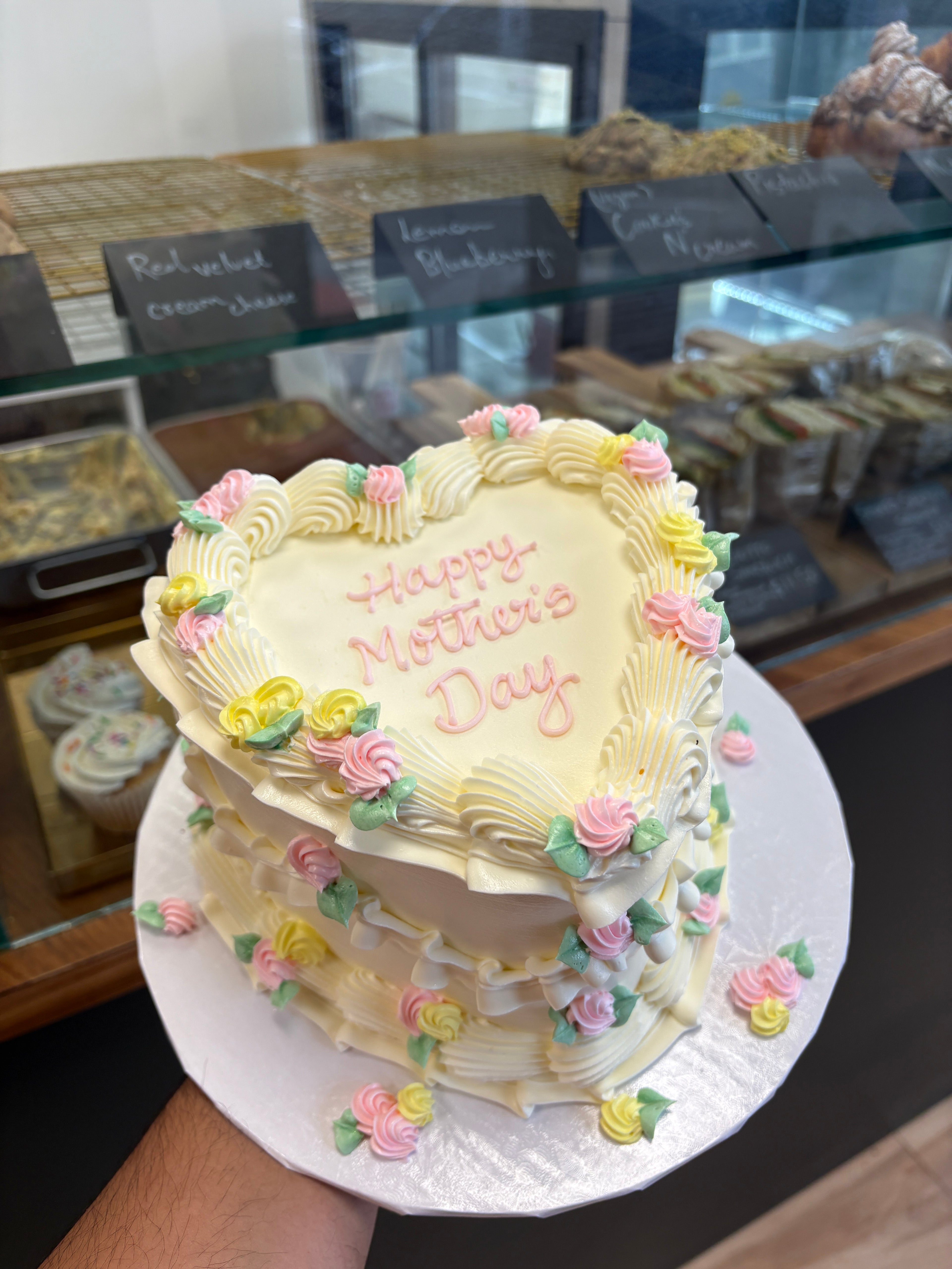 Mothers Day Heart cake