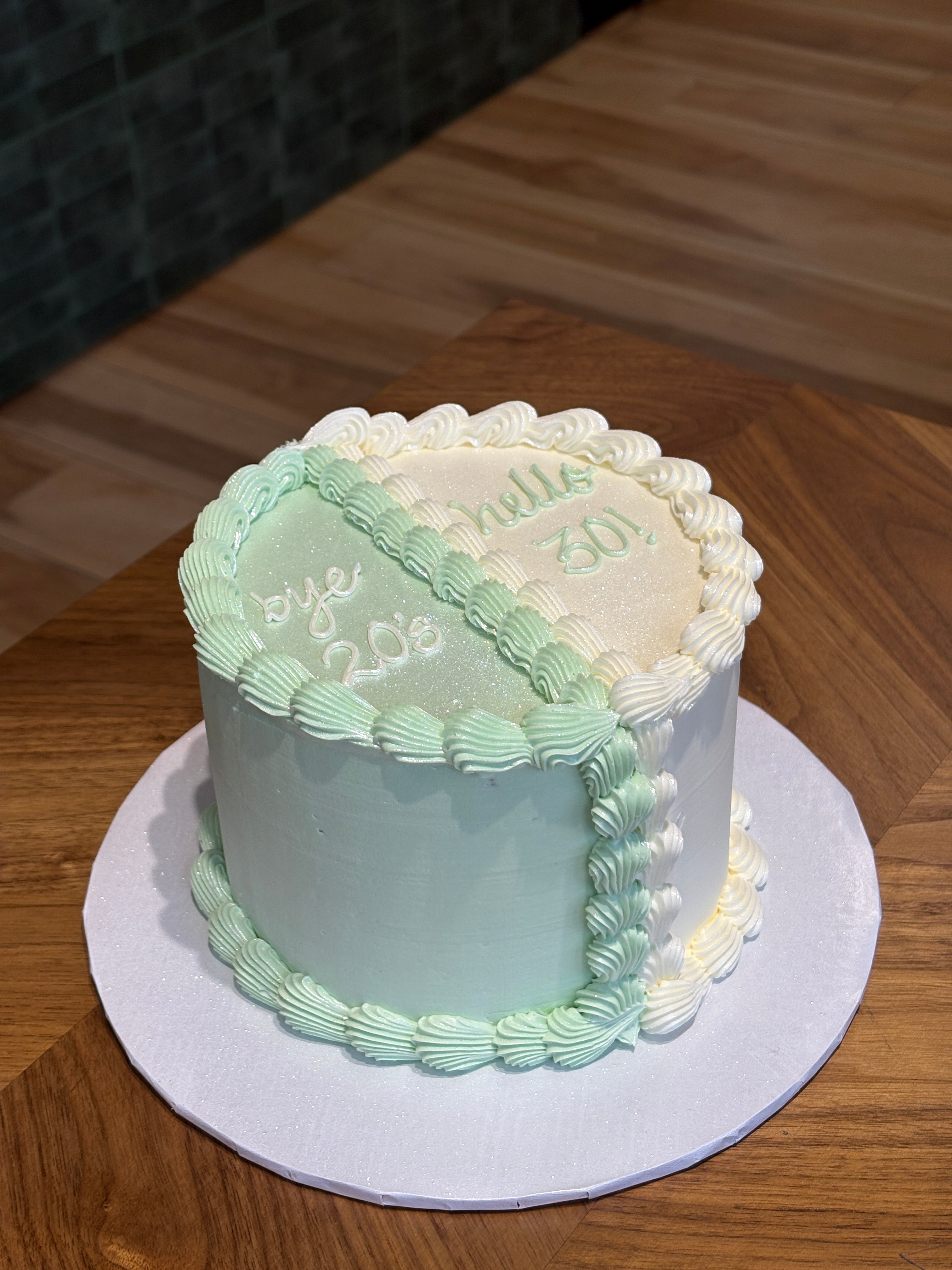 Half and Half Cake