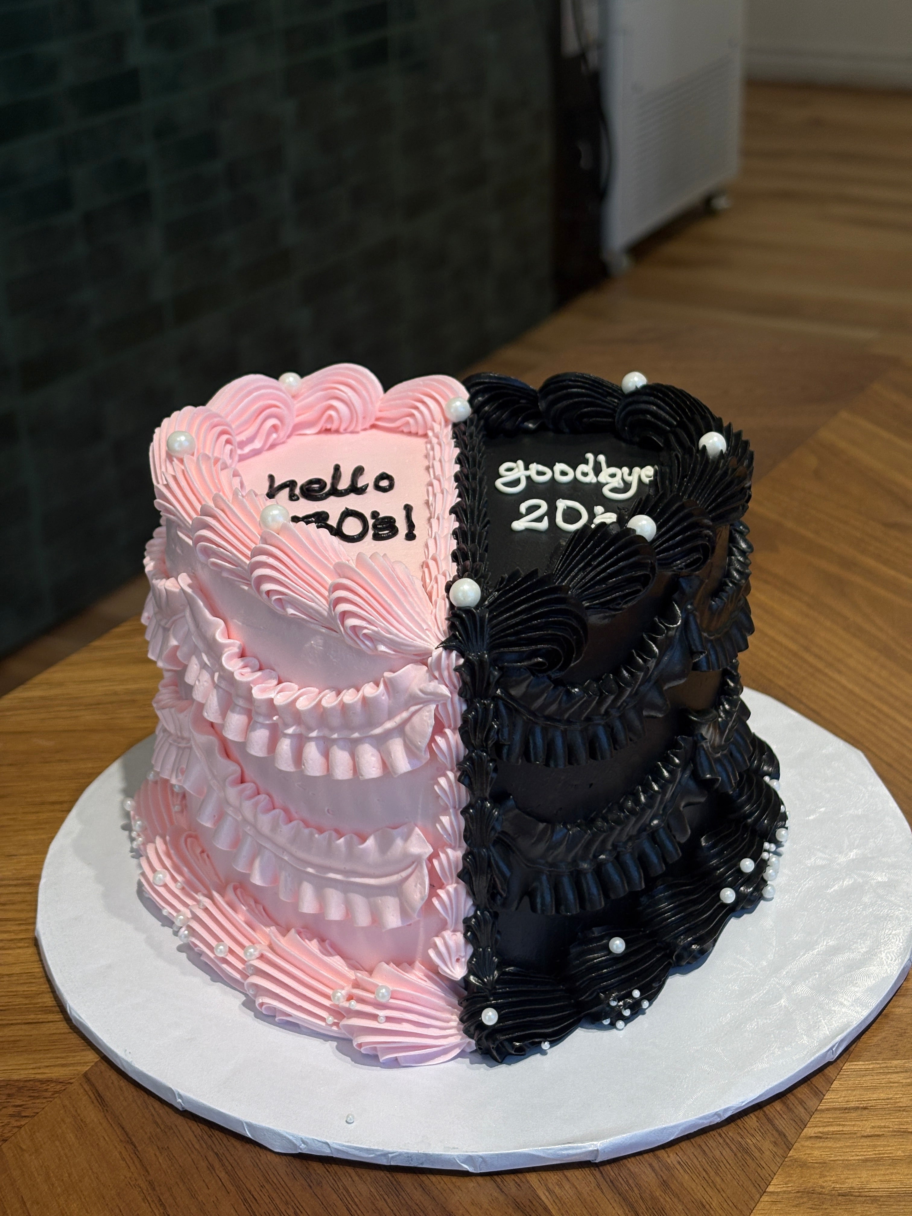 Half and Half Cake