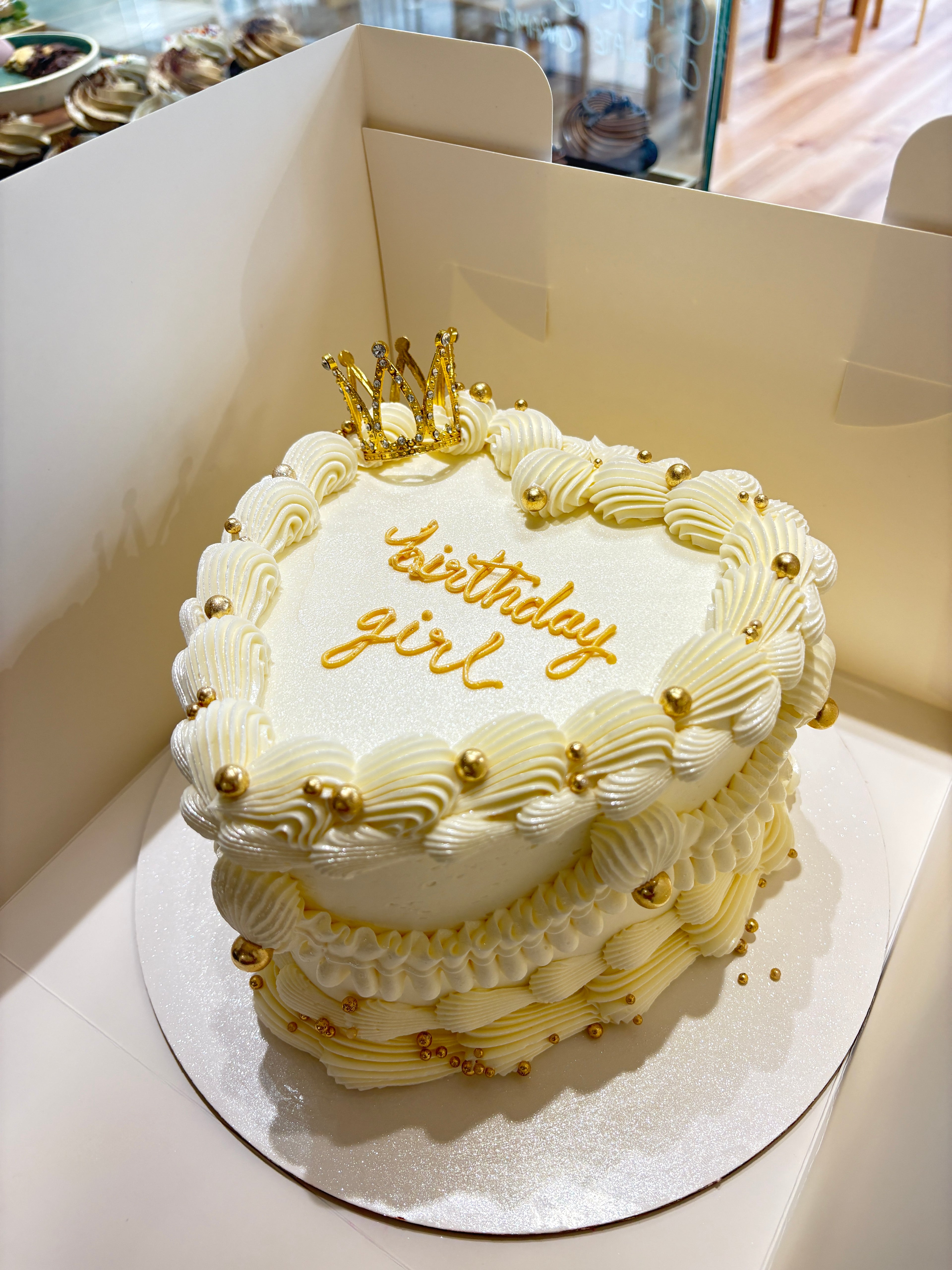 Crown Heart Cake