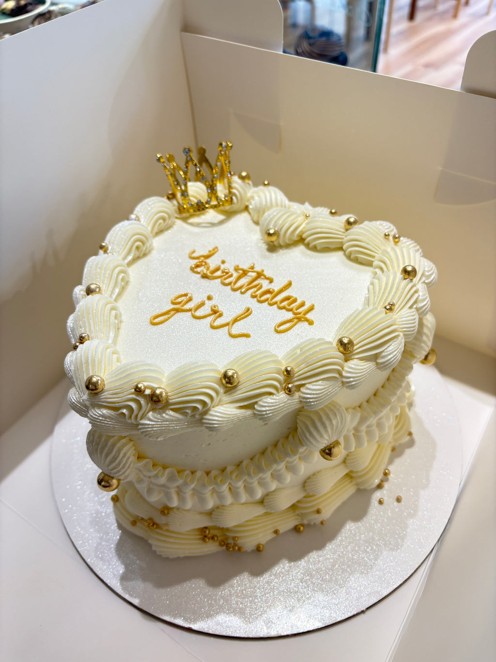 Crown Heart Cake