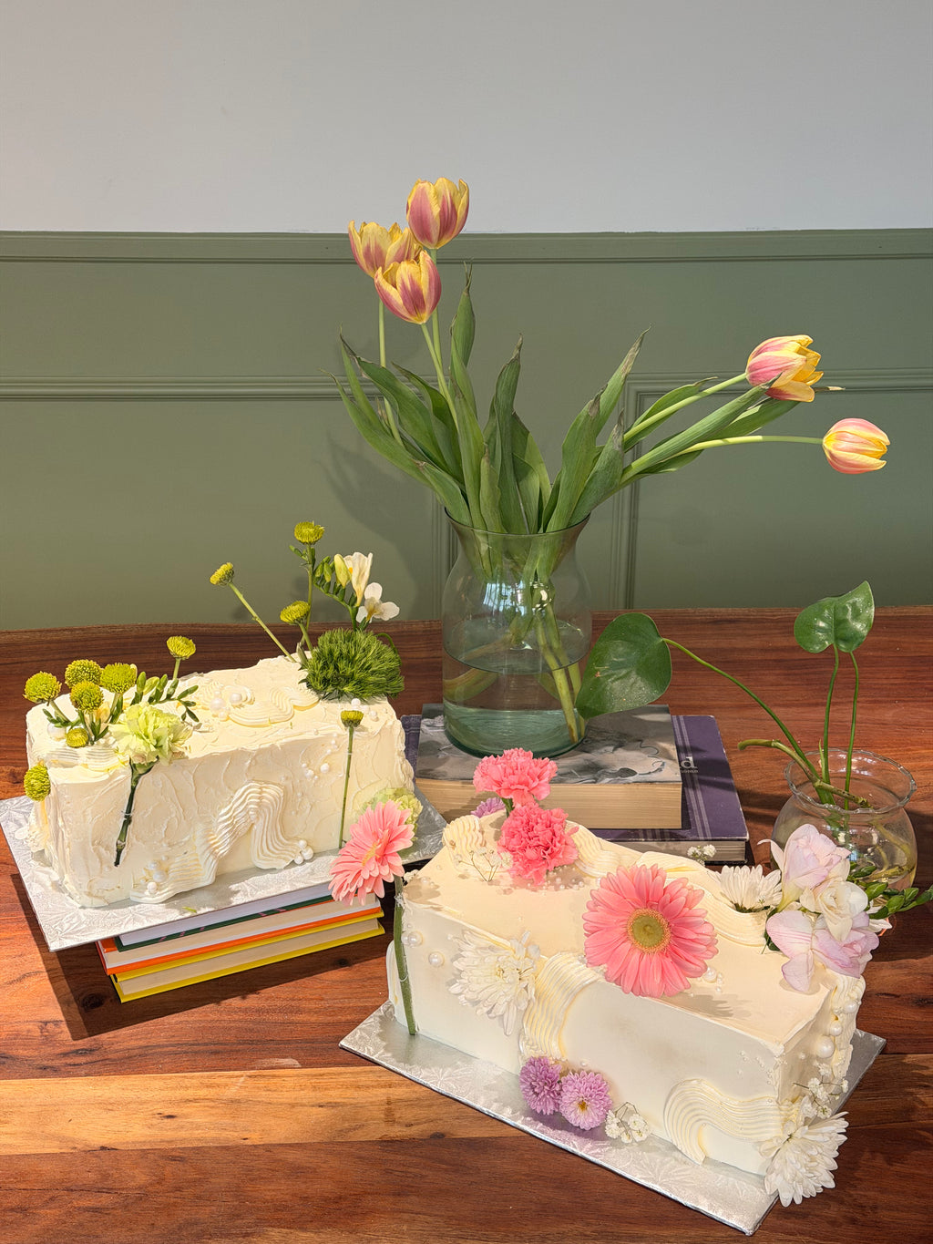 Floral Slab Cake
