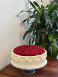 Vintage Raspberry Wedding Cake