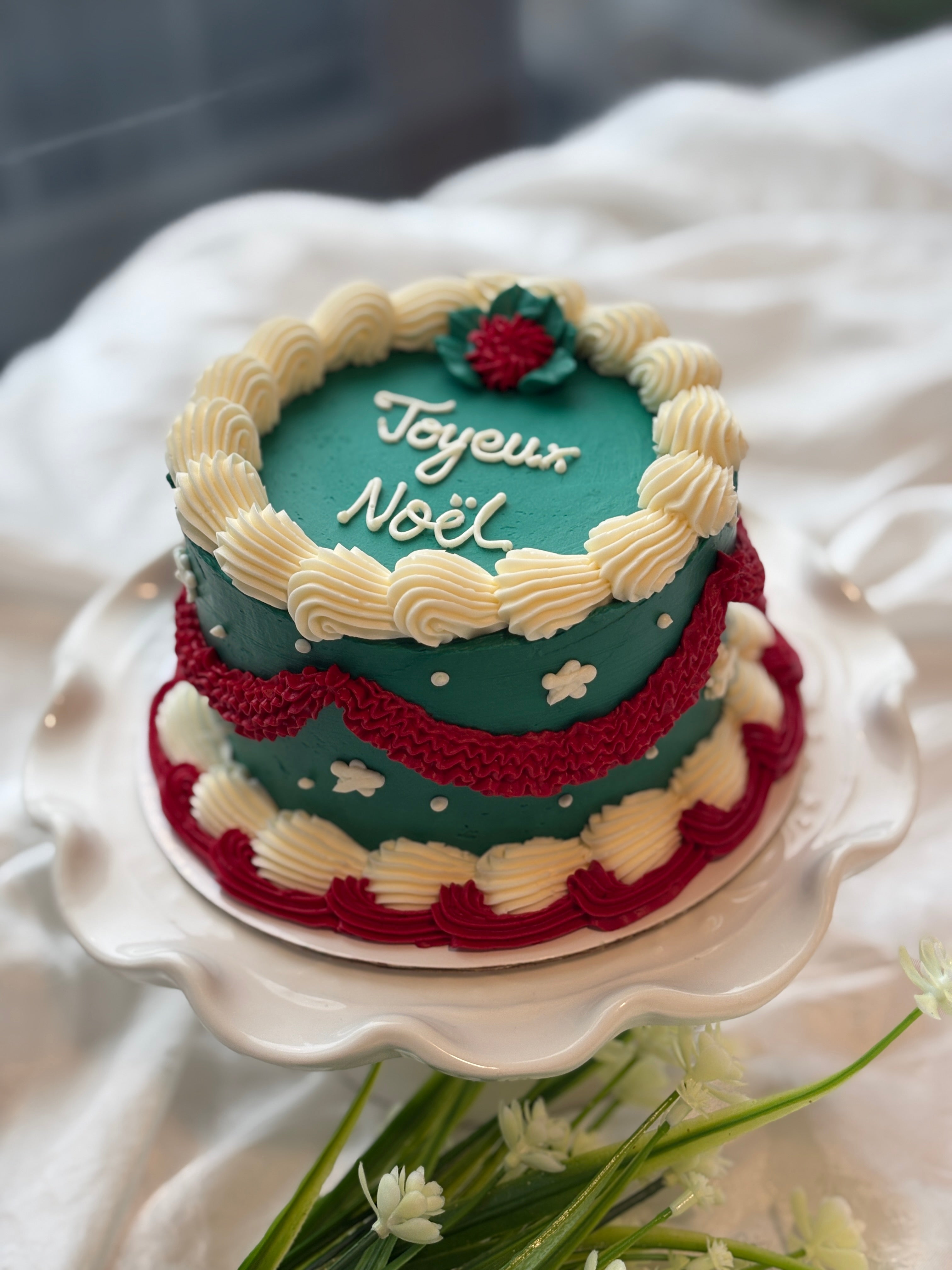 christmas star bento mini cake