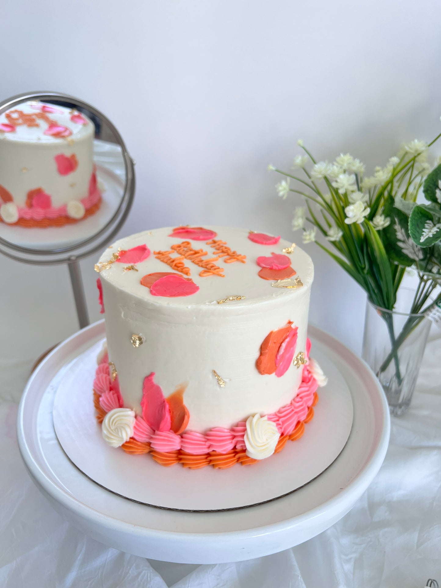 Brush Strokes Cake