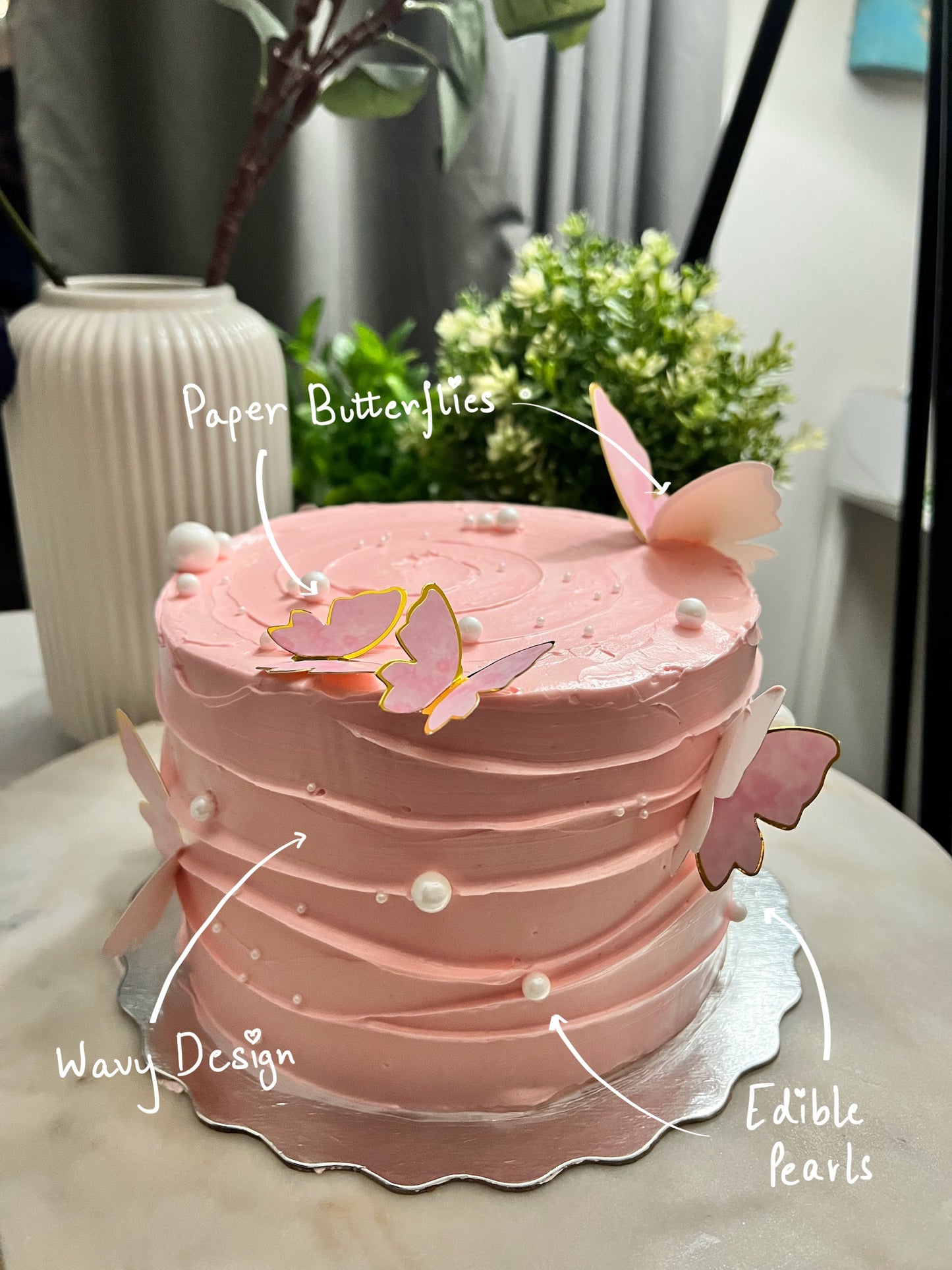 Wavy Butterfly Cake