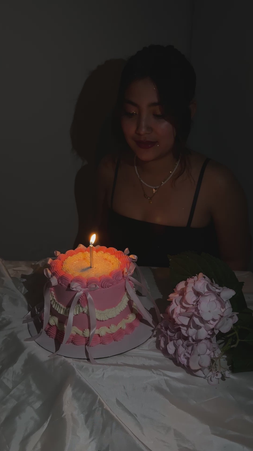 Glitter Blow Cake